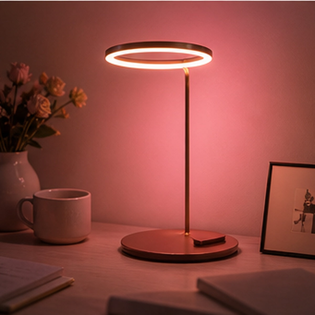 Tachomex Rose Halo Desk Lamp